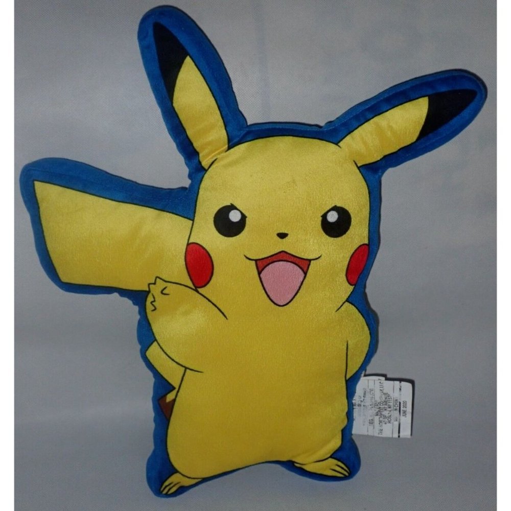 Pokemon Pikachu 15" Plush Pillow Northwest Tada Nintendo Stuffed‎ Toy